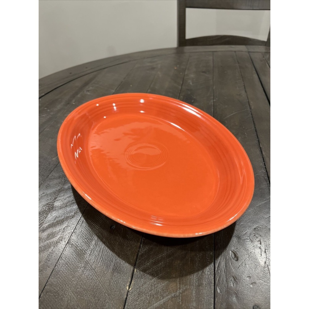 Homer Laughlin Fiesta Poppy 13.5" x 9.5" Large Oval‎ Ceramic Serving Platter